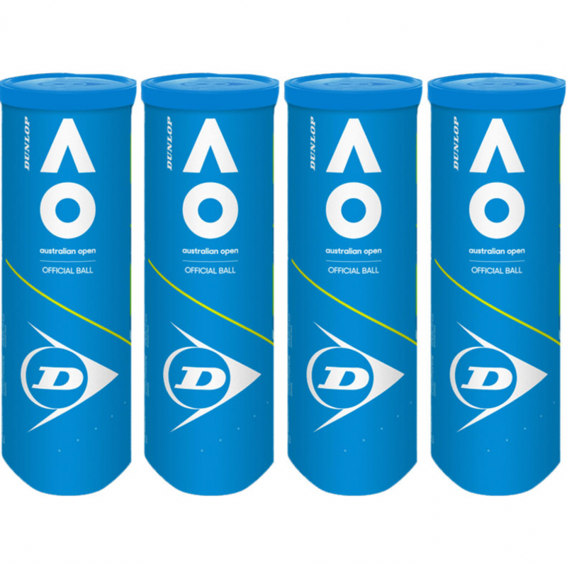 Dunlop Balles Tennis Australian Open (4 tubes)