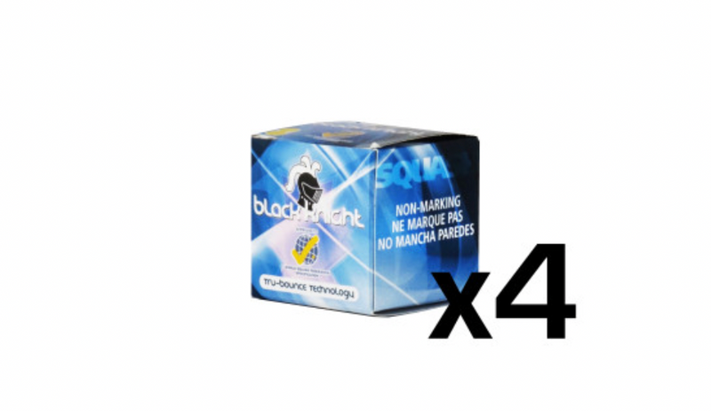 Black Knight Balles Squash 2 points jaunes (4)