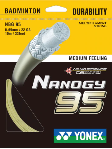 Yonex Nanogy 95 Grey Silver Cordage